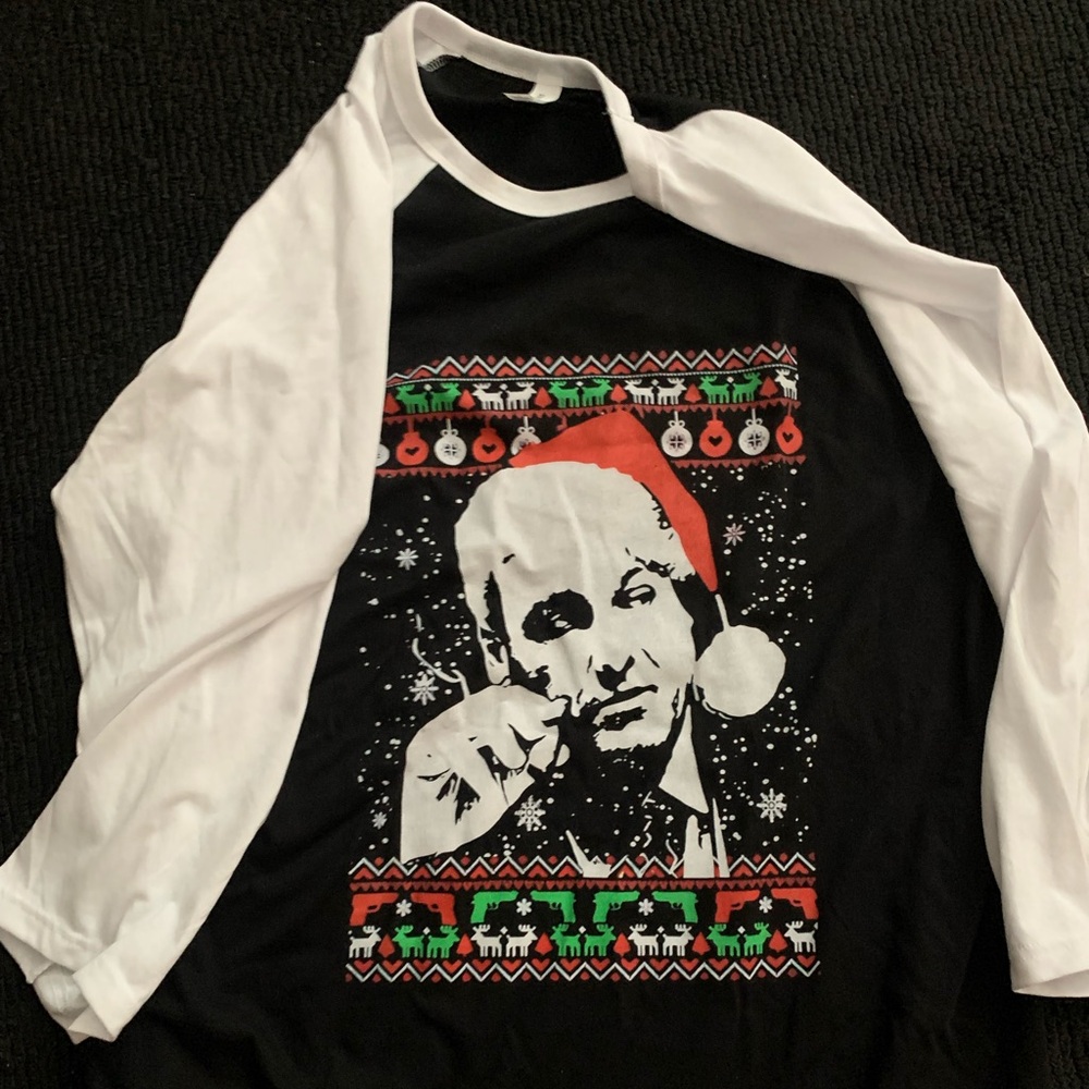 Sopranos Tony Soprano 3/4 sleeve Christmas shirt XL NEW